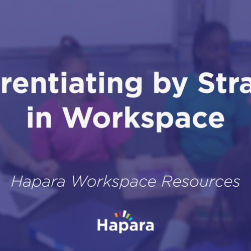 Differentiating by Strategy in Workspace