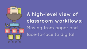 A high-level view of classroom workflows