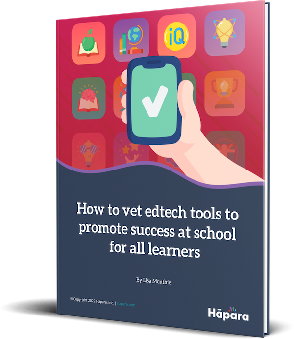How to vet edtech tools to promote success at school for all learners ebook 8.5 x 11 hardcover mockup