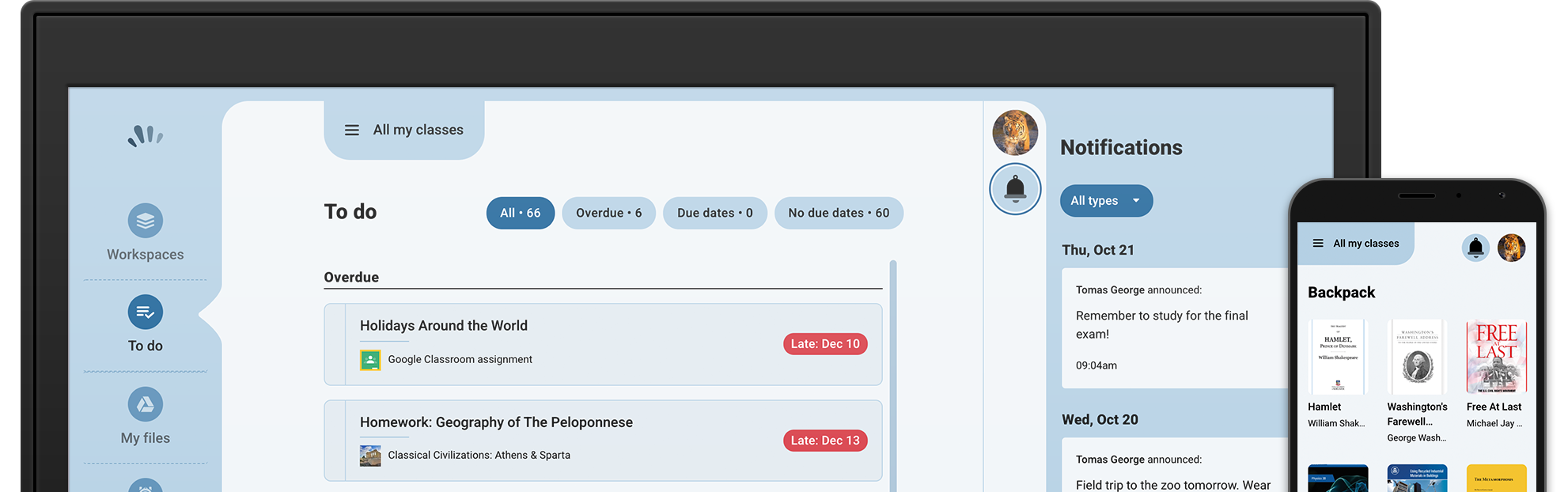 Student Dashboard half-screen-footer