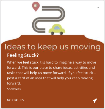 Ideas to keep moving